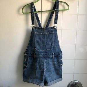 Jean Short Overalls